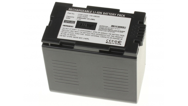 Аккумуляторная батарея DZ-BP14 для фотоаппаратов и видеокамер Panasonic. Артикул iB-F316.Емкость (mAh): 3300. Напряжение (V): 7,4