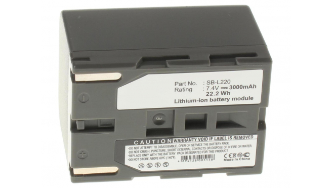 Аккумуляторная батарея SB-LS70 для фотоаппаратов и видеокамер Samsung. Артикул iB-F241.Емкость (mAh): 3000. Напряжение (V): 7,4