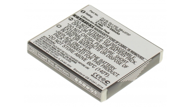 Аккумуляторная батарея D-Li85 для фотоаппаратов и видеокамер Ricoh. Артикул iB-F391.Емкость (mAh): 850. Напряжение (V): 3,7