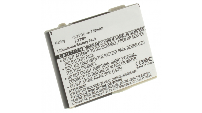 Аккумуляторная батарея EBA-760 для телефонов, смартфонов BenQ-Siemens. Артикул iB-M203.Емкость (mAh): 750. Напряжение (V): 3,7