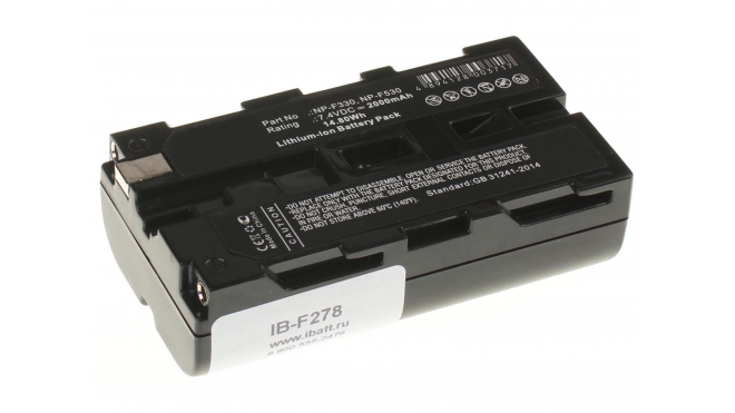 Аккумуляторная батарея NP-F330 для фотоаппаратов и видеокамер Yongnuo. Артикул iB-F278.Емкость (mAh): 2000. Напряжение (V): 7,4