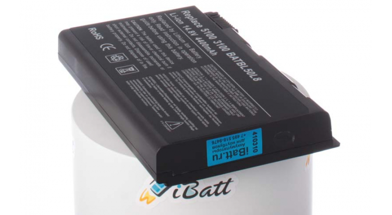 Аккумуляторная батарея 121TS040 для ноутбуков Acer. Артикул iB-A117.Емкость (mAh): 4400. Напряжение (V): 14,8