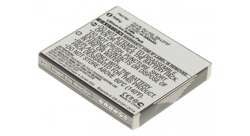 Аккумуляторная батарея D-Li8 для фотоаппаратов и видеокамер BenQ. Артикул iB-F391.Емкость (mAh): 850. Напряжение (V): 3,7
