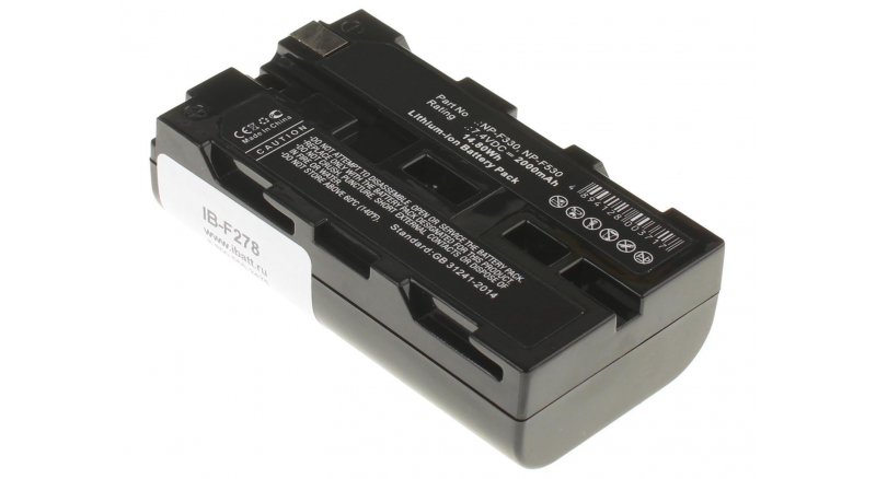 Аккумуляторная батарея NP-F530 для фотоаппаратов и видеокамер Sony. Артикул iB-F278.Емкость (mAh): 2000. Напряжение (V): 7,4