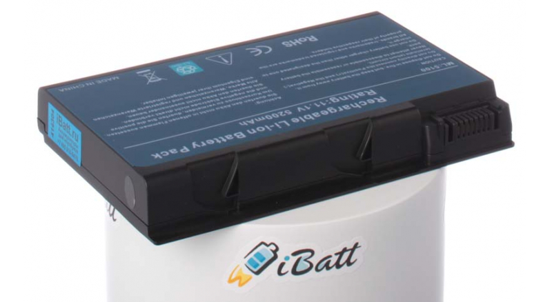 Аккумуляторная батарея iBatt iB-A118H для ноутбука AcerЕмкость (mAh): 5200. Напряжение (V): 11,1