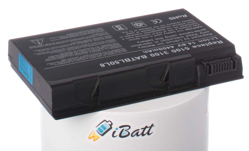 Аккумуляторная батарея BATBL50L6 для ноутбуков Acer. Артикул iB-A117.Емкость (mAh): 4400. Напряжение (V): 14,8
