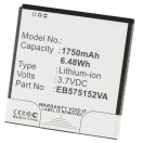 Аккумуляторная батарея EB575152LA для телефонов, смартфонов Samsung. Артикул iB-M323.Емкость (mAh): 1750. Напряжение (V): 3,7