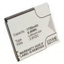 Аккумуляторная батарея iBatt iB-M528 для телефонов, смартфонов SamsungЕмкость (mAh): 1700. Напряжение (V): 3,8