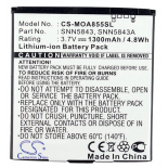 Аккумуляторная батарея для телефона, смартфона Motorola Droid 2. Артикул iB-M1032.Емкость (mAh): 1300. Напряжение (V): 3,7