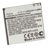 Аккумуляторная батарея для телефона, смартфона ZTE Libra X880. Артикул iB-M450.Емкость (mAh): 1300. Напряжение (V): 3,7