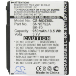 Аккумуляторная батарея для телефона, смартфона Motorola IC402. Артикул iB-M2328.Емкость (mAh): 950. Напряжение (V): 3,7