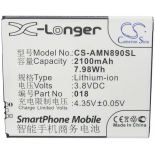 Аккумуляторная батарея для телефона, смартфона Amoi A920w. Артикул iB-M1265.Емкость (mAh): 2100. Напряжение (V): 3,8