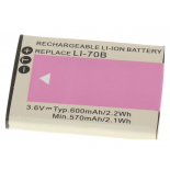Батарея iB-F206Емкость (mAh): 600. Напряжение (V): 3,7