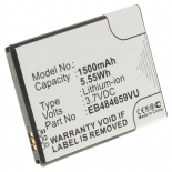 Аккумуляторная батарея EB484659VUBSTD для телефонов, смартфонов Samsung. Артикул iB-M349.Емкость (mAh): 1500. Напряжение (V): 3,7