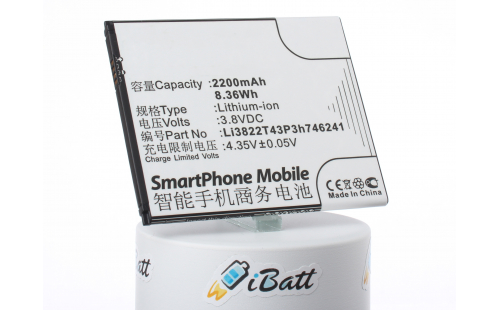 Аккумуляторная батарея Li3822T43P4h746241 для телефонов, смартфонов ZTE. Артикул iB-M3063.