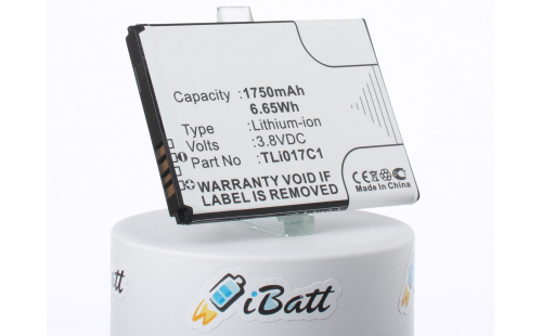 Аккумуляторная батарея для телефона, смартфона Alcatel OT-4060. Артикул iB-M1223.