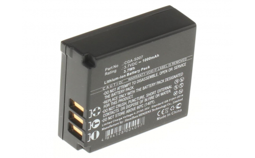 Аккумуляторная батарея CGA-S007A/B для фотоаппаратов и видеокамер Panasonic. Артикул iB-F218.