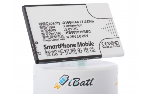 Аккумуляторная батарея для телефона, смартфона Huawei Ascend G610S. Артикул iB-M560.