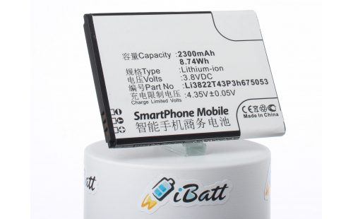 Аккумуляторная батарея Li3822T43P3h675053 для телефонов, смартфонов ZTE. Артикул iB-M1424.