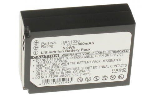 Аккумуляторная батарея BP-1030 для фотоаппаратов и видеокамер Samsung. Артикул iB-F323.