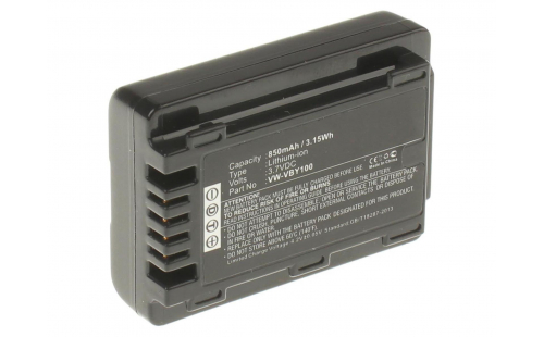 Аккумуляторная батарея VW-VBY100 для фотоаппаратов и видеокамер Panasonic. Артикул iB-F238.