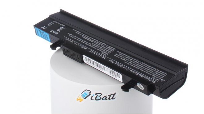 Аккумуляторная батарея для ноутбука Asus 1015E. Артикул iB-A515X.Емкость (mAh): 5800. Напряжение (V): 11,1