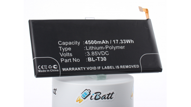 Аккумуляторная батарея iBatt iB-M2167 для телефонов, смартфонов LGЕмкость (mAh): 4500. Напряжение (V): 3,85