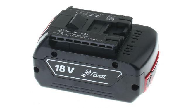 Аккумуляторная батарея для электроинструмента Bosch 36618-02. Артикул iB-T433.Емкость (mAh): 3000. Напряжение (V): 18