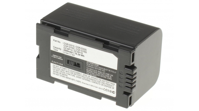 Аккумуляторные батареи для фотоаппаратов и видеокамер Panasonic NV-GS1Емкость (mAh): 2200. Напряжение (V): 7,4