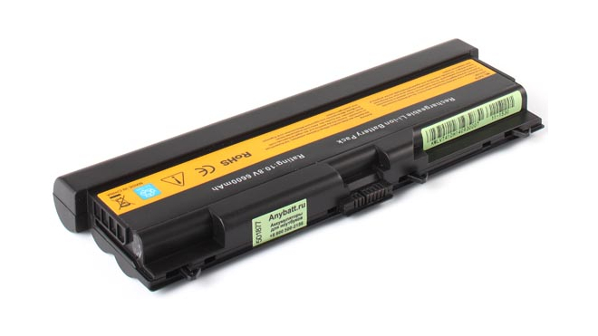 Аккумуляторная батарея для ноутбука IBM-Lenovo ThinkPad SL510 NSL8PRT. Артикул 11-1530.Емкость (mAh): 6600. Напряжение (V): 10,8