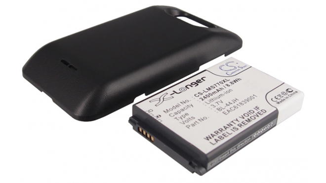 Аккумуляторная батарея для телефона, смартфона LG E450. Артикул iB-M1073.Емкость (mAh): 2400. Напряжение (V): 3,7