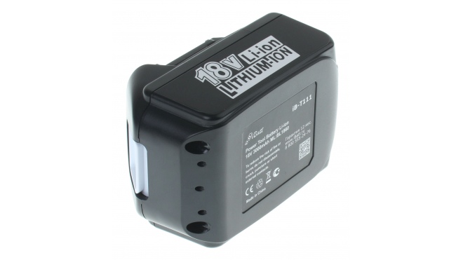 Аккумуляторная батарея для электроинструмента Makita JR120DZK. Артикул iB-T111.Емкость (mAh): 3000. Напряжение (V): 18