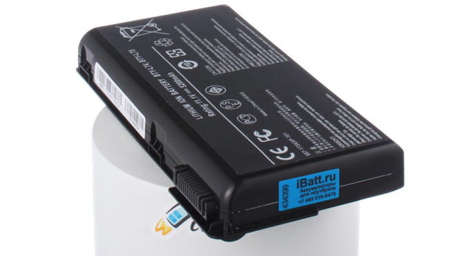 Аккумуляторная батарея для ноутбука MSI MS-1734. Артикул iB-A440H.Емкость (mAh): 5200. Напряжение (V): 11,1