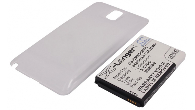 Аккумуляторная батарея для телефона, смартфона Samsung SM-N9005. Артикул iB-M582.Емкость (mAh): 6400. Напряжение (V): 3,8