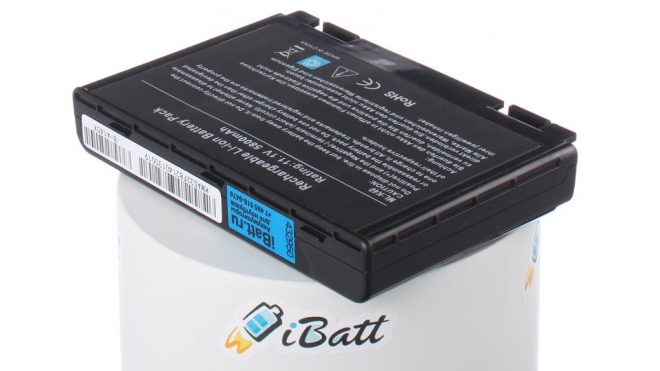 Аккумуляторная батарея для ноутбука Asus K40AD. Артикул iB-A145X.Емкость (mAh): 6800. Напряжение (V): 11,1