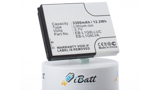 Аккумуляторная батарея EB-L1G6LLUC для телефонов, смартфонов Samsung. Артикул iB-M428.Емкость (mAh): 3300. Напряжение (V): 3,7