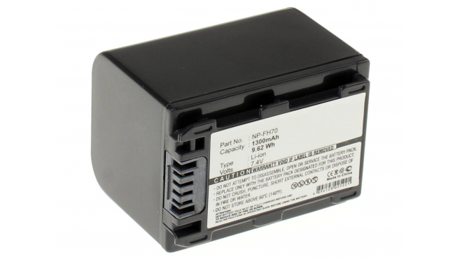 Аккумуляторные батареи для фотоаппаратов и видеокамер Sony DCR-SR33EЕмкость (mAh): 1300. Напряжение (V): 7,4