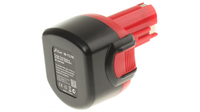 Аккумуляторная батарея для электроинструмента Bosch PSB 9.6 VES-2. Артикул iB-T178.Емкость (mAh): 2100. Напряжение (V): 9,6