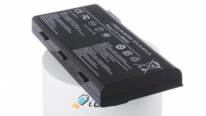 Аккумуляторная батарея для ноутбука MSI Megabook CX700. Артикул iB-A440H.Емкость (mAh): 5200. Напряжение (V): 11,1