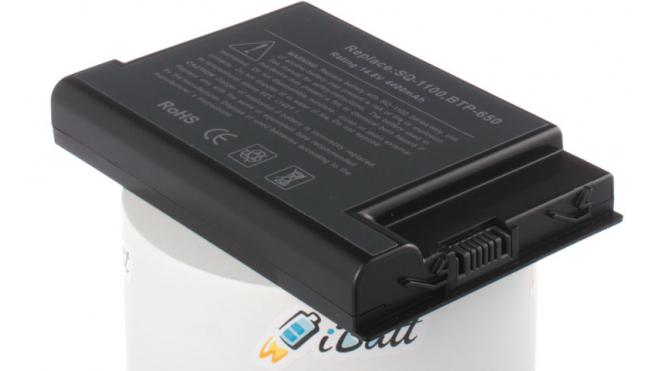 Аккумуляторная батарея для ноутбука Acer TravelMate 662LM. Артикул iB-A268.Емкость (mAh): 4400. Напряжение (V): 14,8