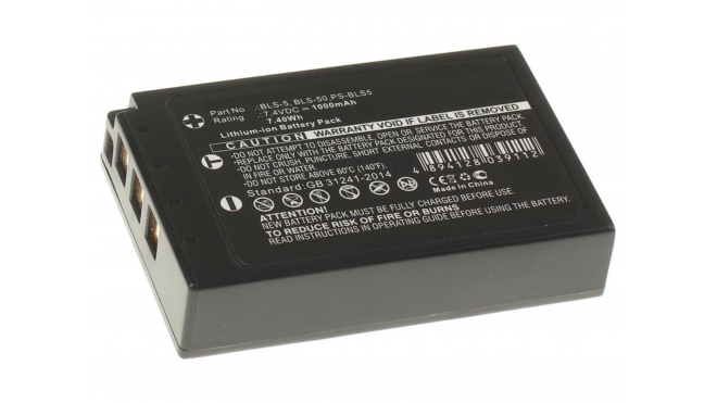 Аккумуляторные батареи для фотоаппаратов и видеокамер Olympus PEN E-PM1Емкость (mAh): 1000. Напряжение (V): 7,4
