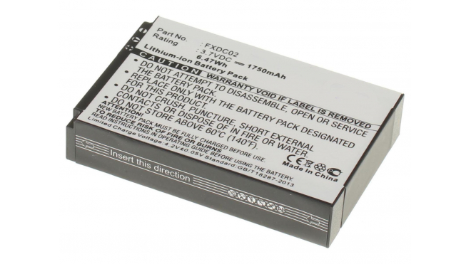 Аккумуляторная батарея FXDC02 для фотоаппаратов и видеокамер Drift. Артикул iB-F427.Емкость (mAh): 1750. Напряжение (V): 3,7