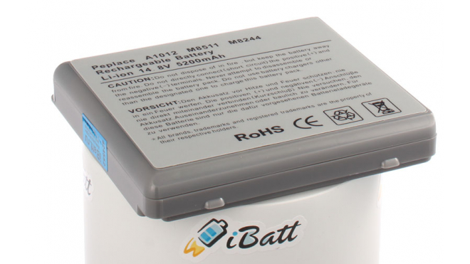 Аккумуляторная батарея CL5101G.085 для ноутбуков Apple. Артикул iB-A424H.Емкость (mAh): 5200. Напряжение (V): 14,8