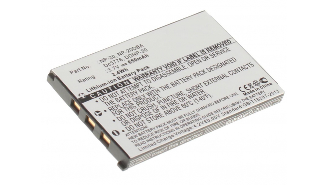 Аккумуляторные батареи для фотоаппаратов и видеокамер Casio Exilim Card EX-S880BKЕмкость (mAh): 650. Напряжение (V): 3,7
