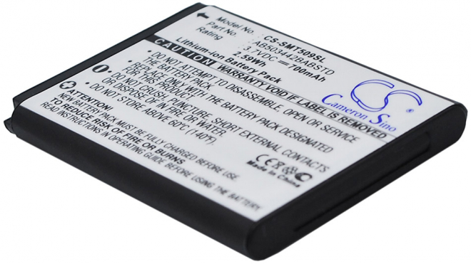 Аккумуляторная батарея AB503442BA для телефонов, смартфонов Samsung. Артикул iB-M2628.Емкость (mAh): 700. Напряжение (V): 3,7
