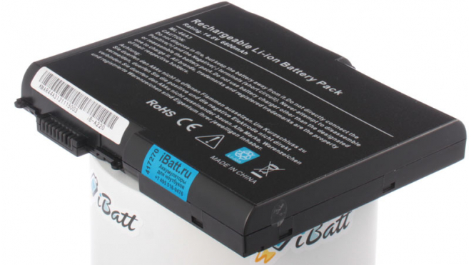 Аккумуляторная батарея 7T059 для ноутбуков Acer. Артикул iB-A220.Емкость (mAh): 6600. Напряжение (V): 14,8