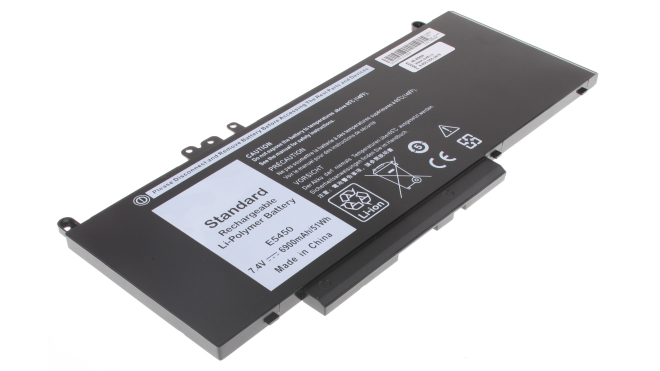 Аккумуляторная батарея для ноутбука Dell Latitude E5550. Артикул iB-A934.Емкость (mAh): 6700. Напряжение (V): 7,4