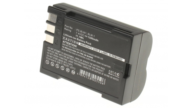 Аккумуляторная батарея BLM-1 для фотоаппаратов и видеокамер Olympus. Артикул iB-F204.Емкость (mAh): 1500. Напряжение (V): 7,4