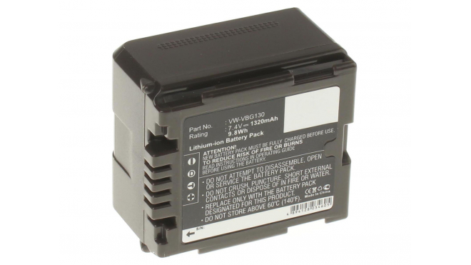 Аккумуляторная батарея VW-VBG260PPK для фотоаппаратов и видеокамер Panasonic. Артикул iB-F320.Емкость (mAh): 1320. Напряжение (V): 7,4