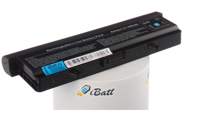 Аккумуляторная батарея WK381V для ноутбуков Dell. Артикул iB-A251H.Емкость (mAh): 7800. Напряжение (V): 11,1